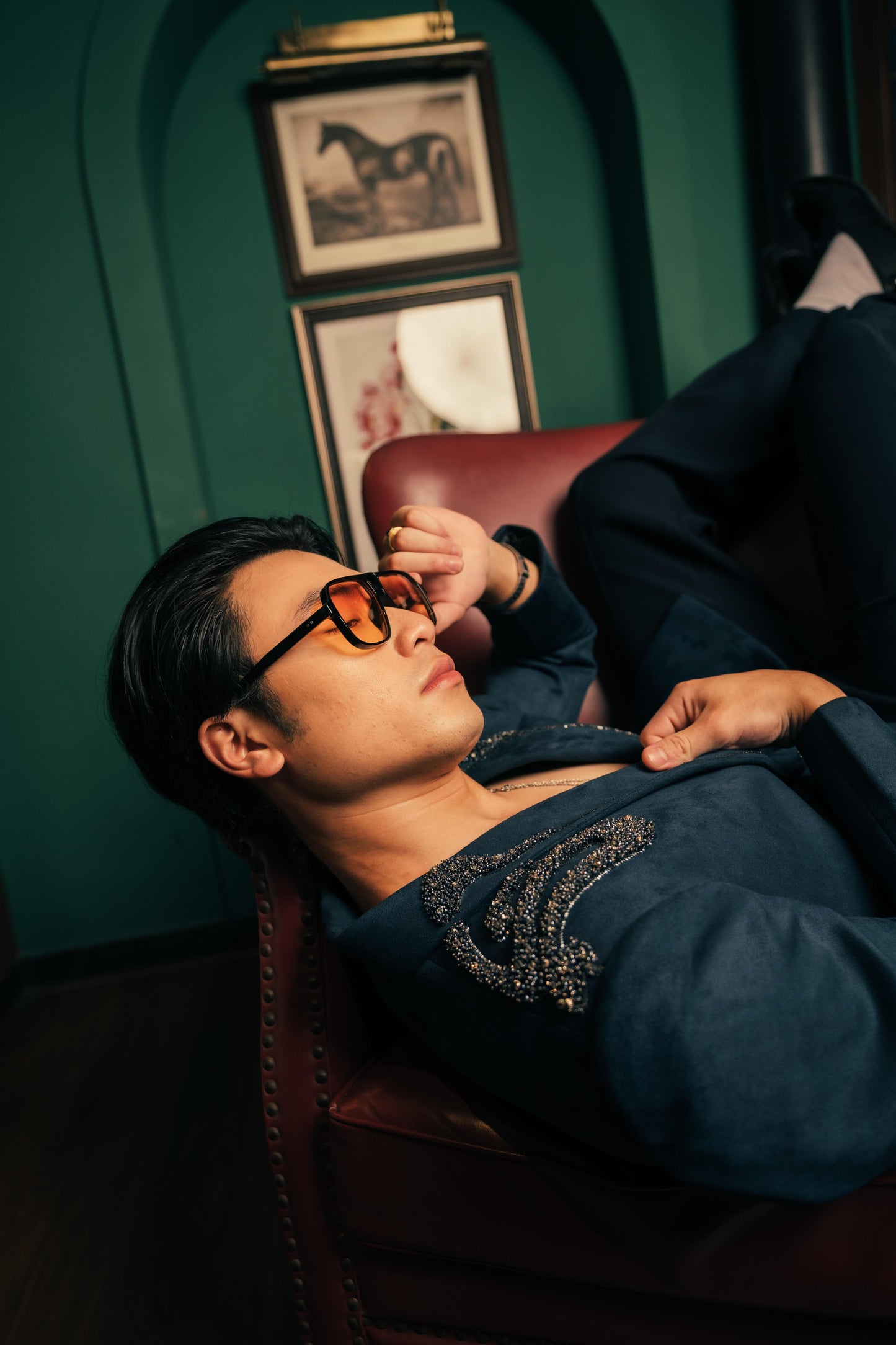 Marino Blue Jacket | Men's Blue Cocktail Jacket