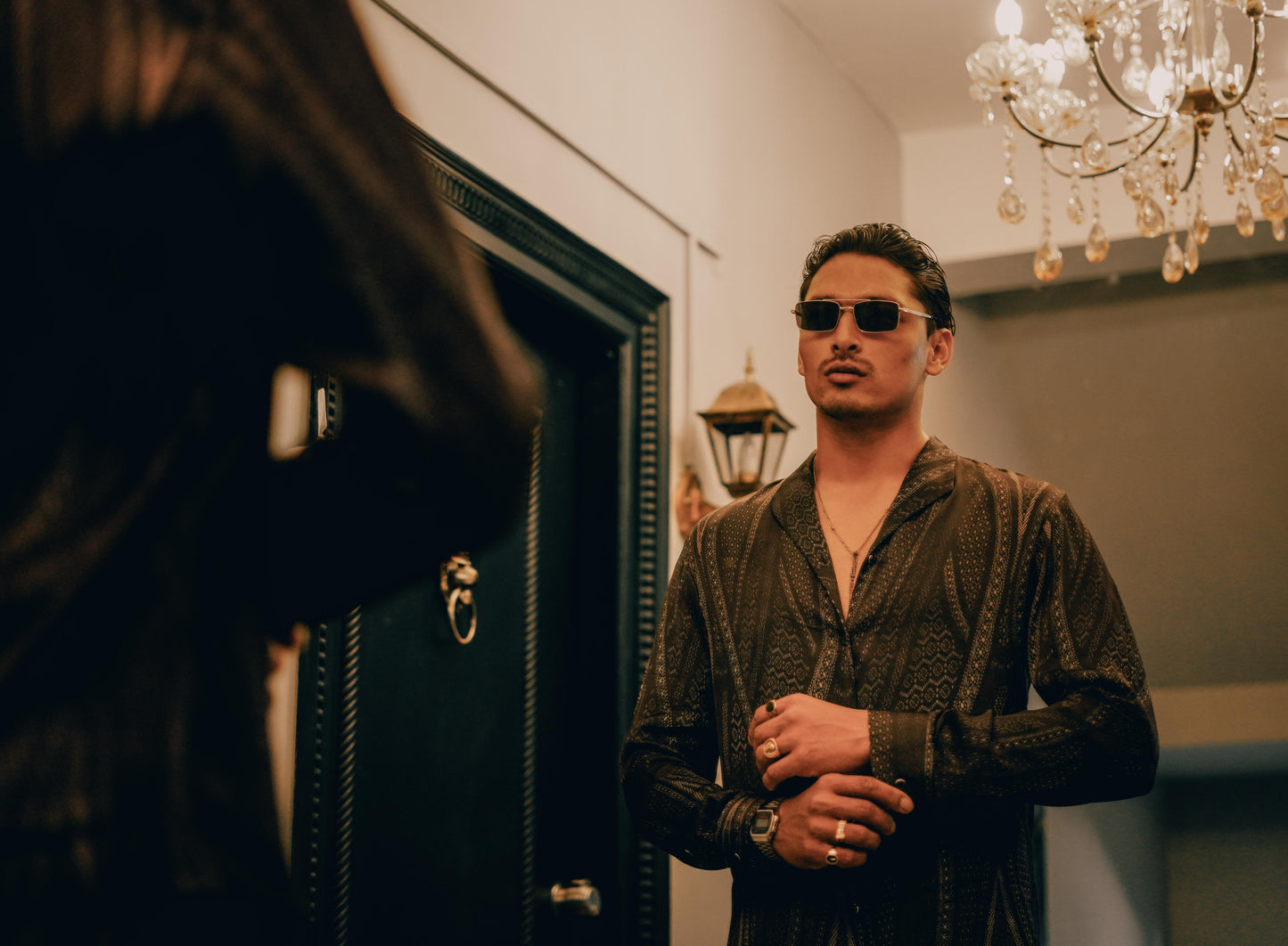 Nightfall Montana Bleu Men's Printed Shirt | Designer Printed Men's Shirt