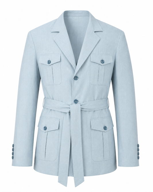 The Porto Safari | Safari Linen Jacket for Men