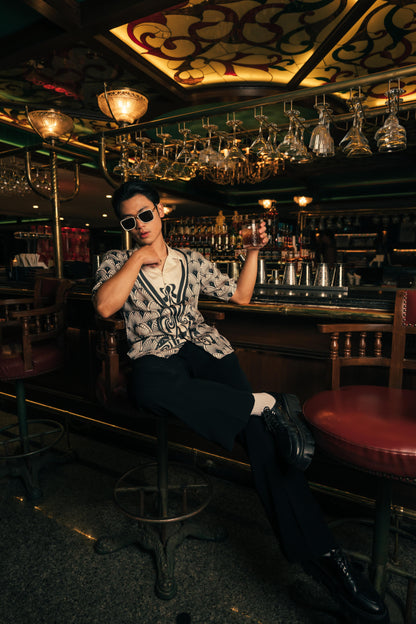 Good Fellas Club Men's Shirt | Art Nouveau Printed Men’s Shirt