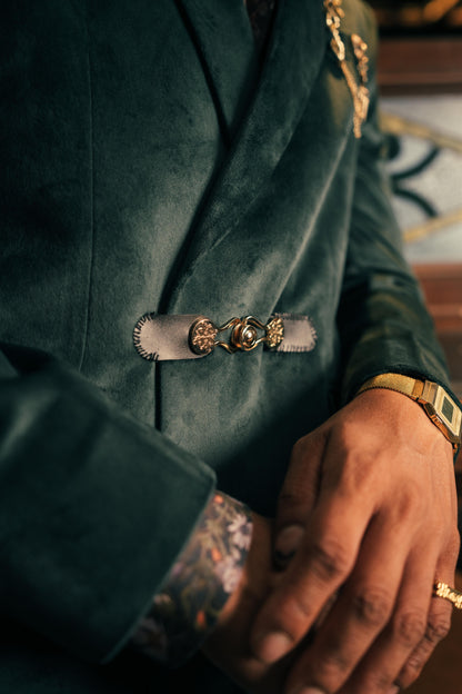 The Emerald Baron Jacket | Green Velvet Men's Cocktail Jacket