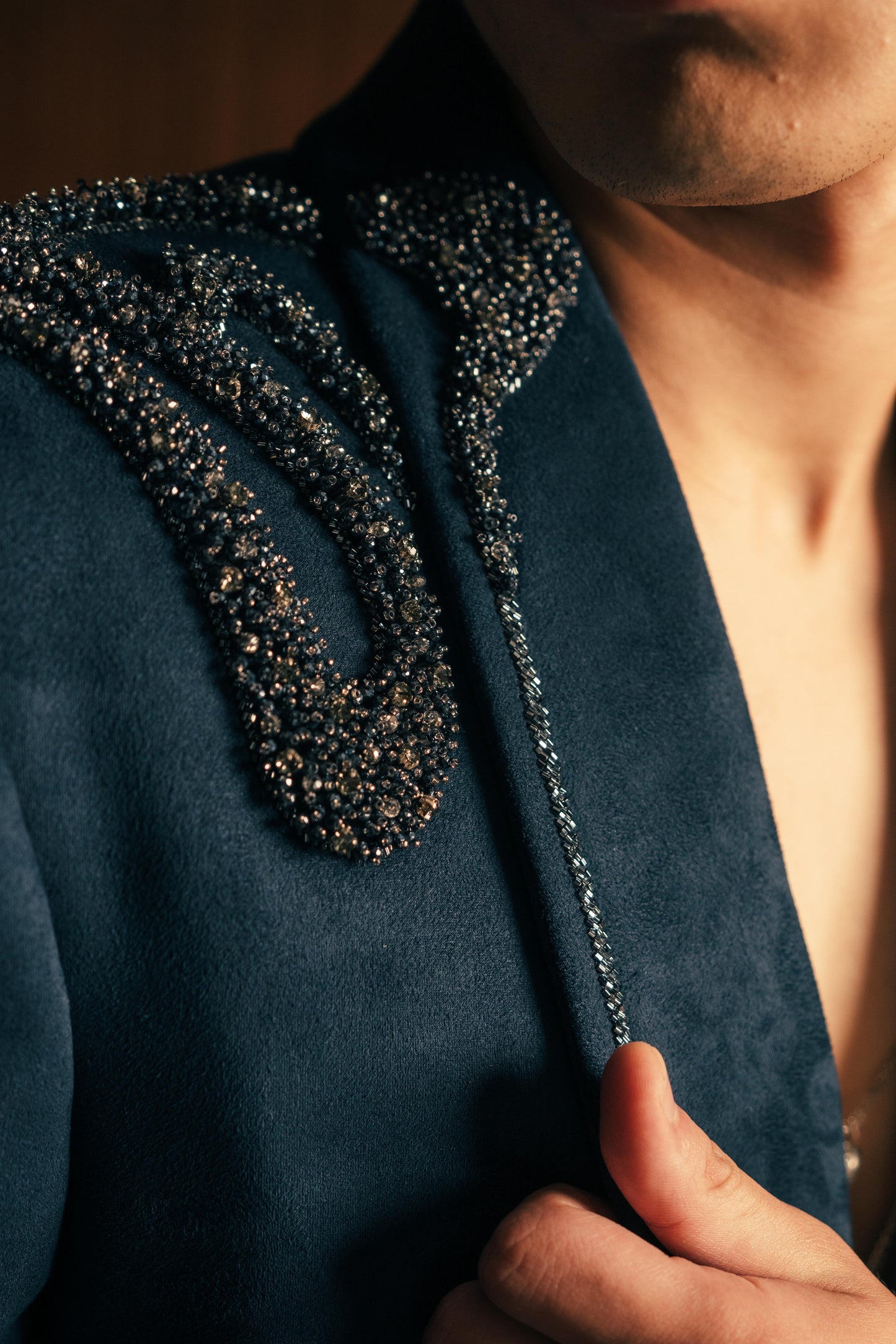 Marino Blue Jacket | Men's Blue Cocktail Jacket