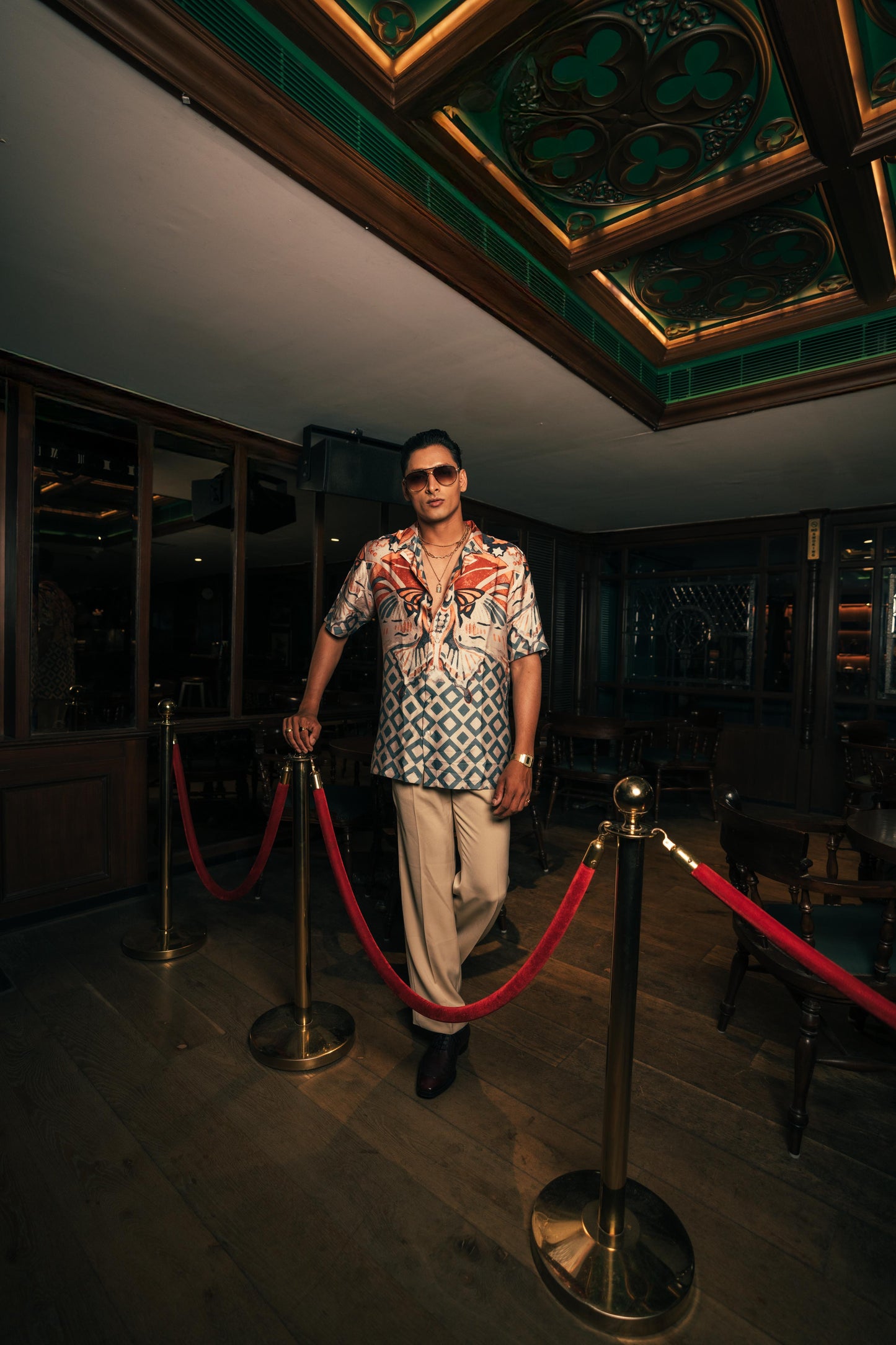 Moth Santoro Mosaic Men's Shirt | Men’s Printed Shirt