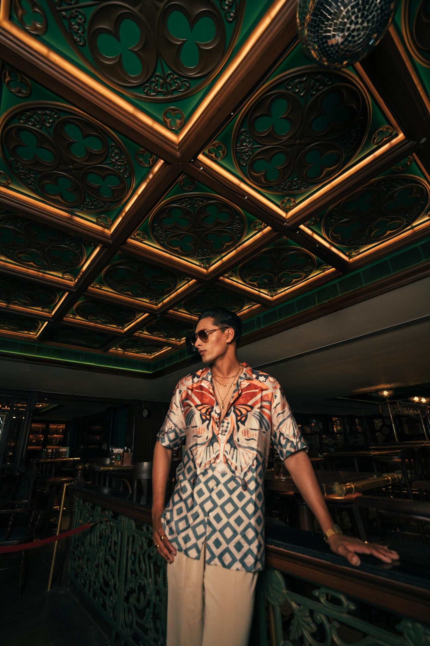 Moth Santoro Mosaic Men's Shirt | Men’s Printed Shirt