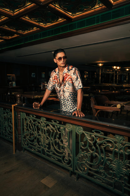 Moth Santoro Mosaic Men's Shirt | Men’s Printed Shirt