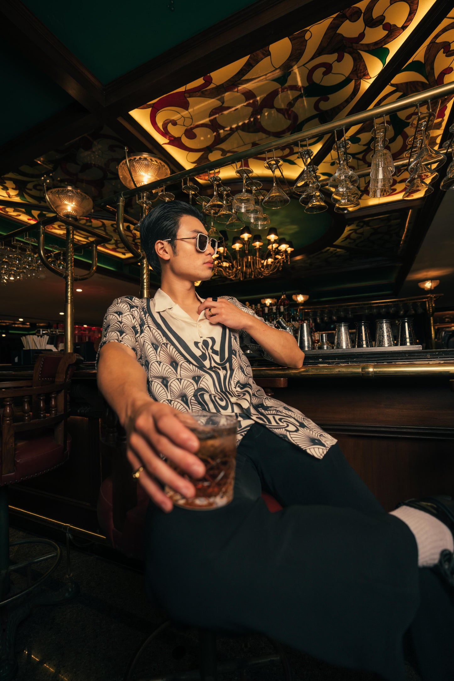 Good Fellas Club Men's Shirt | Art Nouveau Printed Men’s Shirt