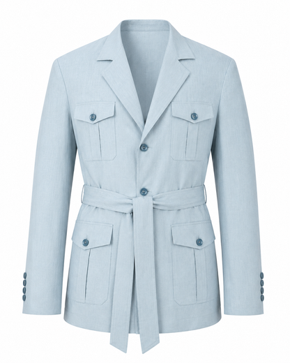 The Porto Safari | Safari Linen Jacket for Men