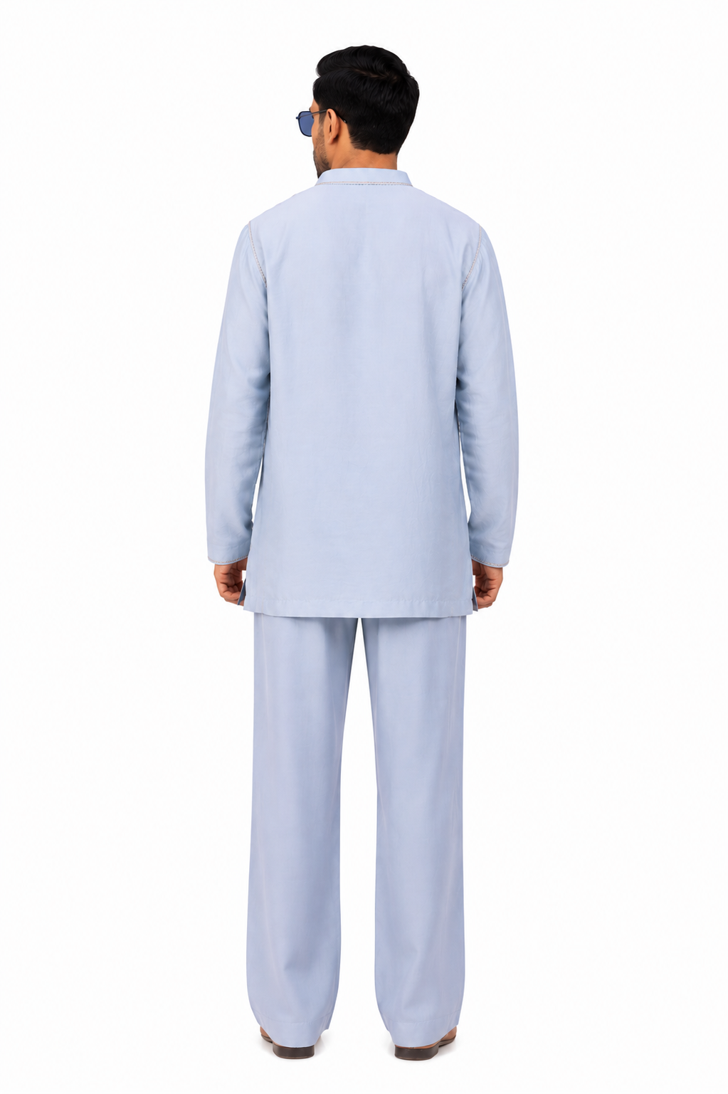 Sundowner Royalty | Men's Blue  Kaftan Kurta Set