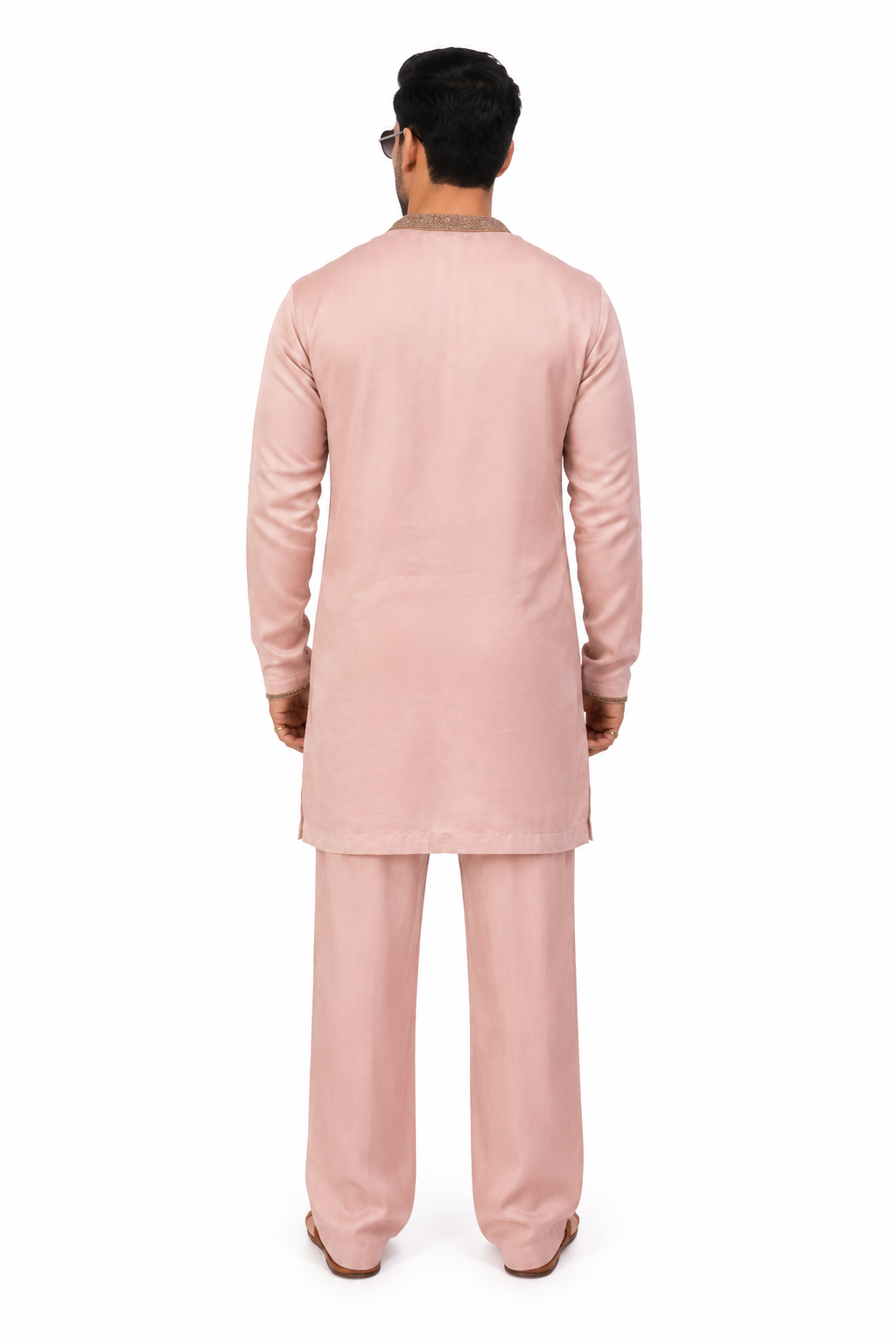 The Royal Pastel Edit | Pink Silk Kurta Set