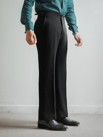 Black Men's Gurkha Trousers