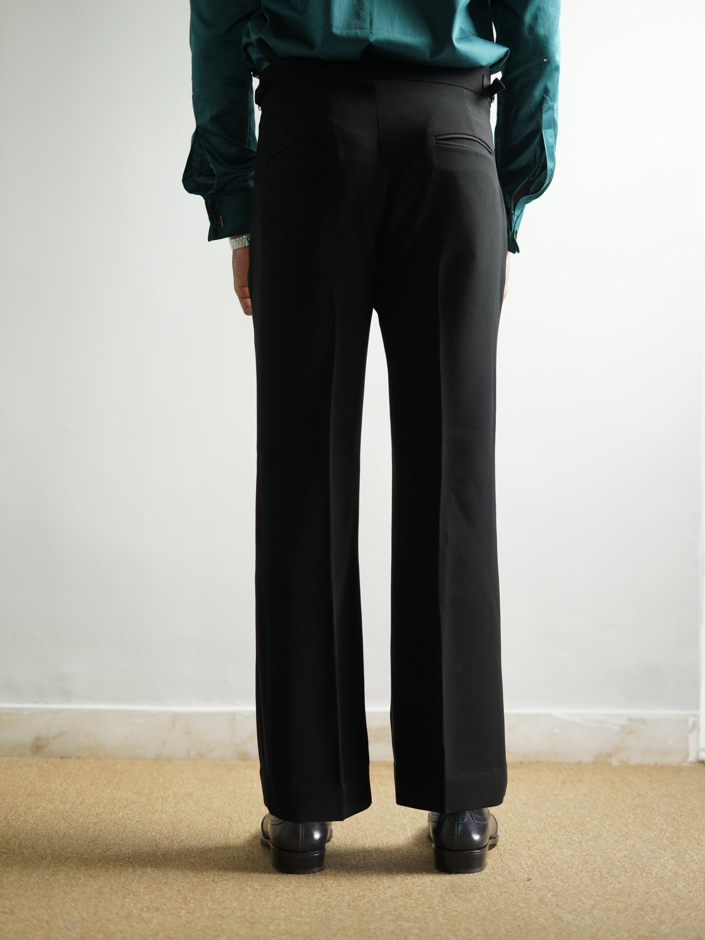 Black Men's Gurkha Trousers