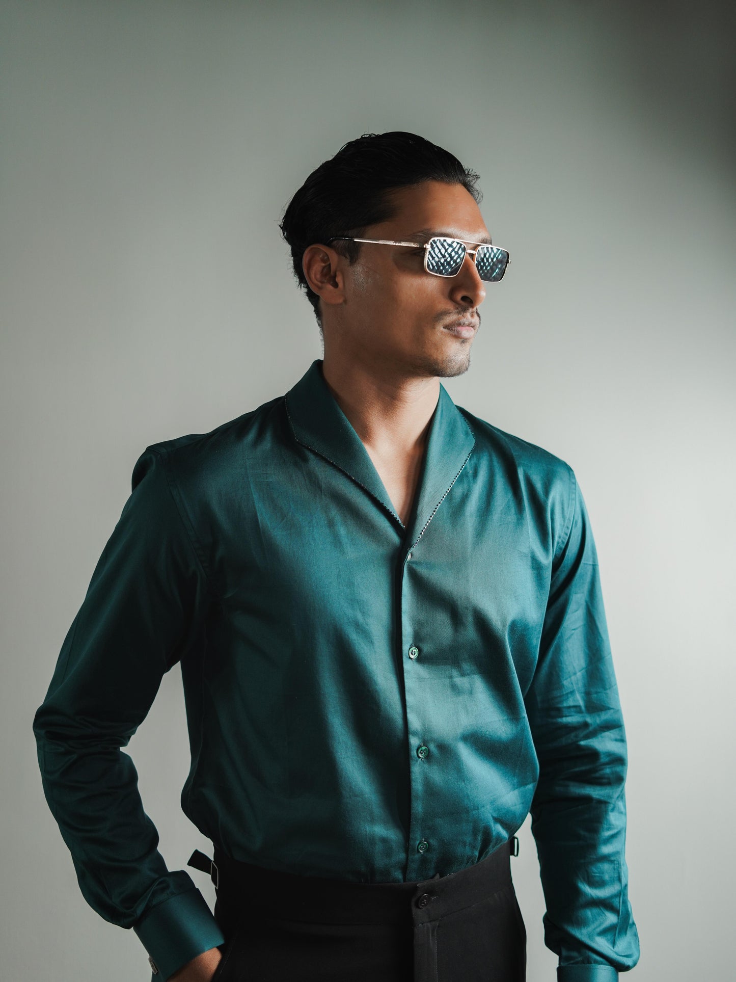 Enzo Verde Men's Shirt | Classic Men's Green Shirt