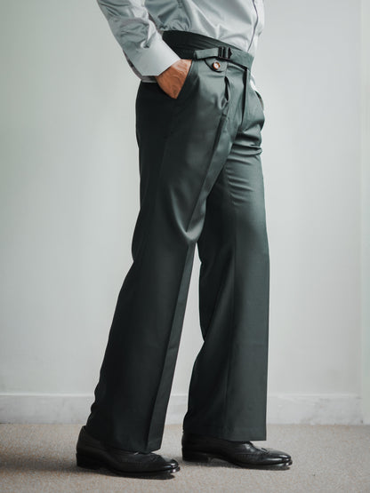 Green Men's Gurkha Trousers