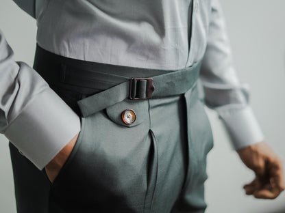 Green Men's Gurkha Trousers