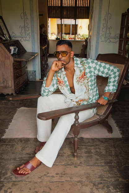Palácio de Sintra Printed Shirt | Men's Designer Printed Linen Shirt