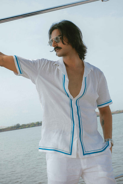 Capitão do Mar | White Linen Co-ord Set