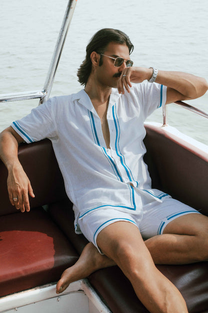 Capitão do Mar | White Linen Co-ord Set
