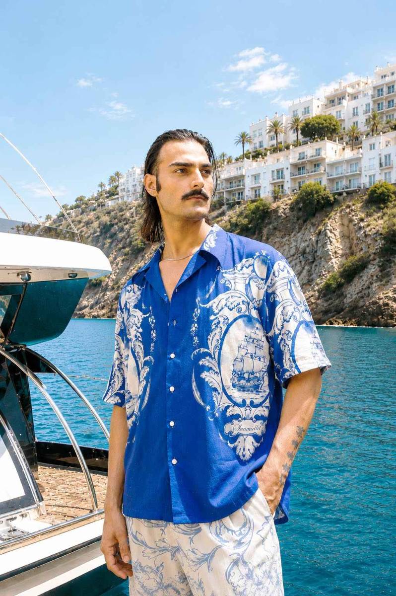 The Commodore Shirt |  Men's Designer Printed Shirt